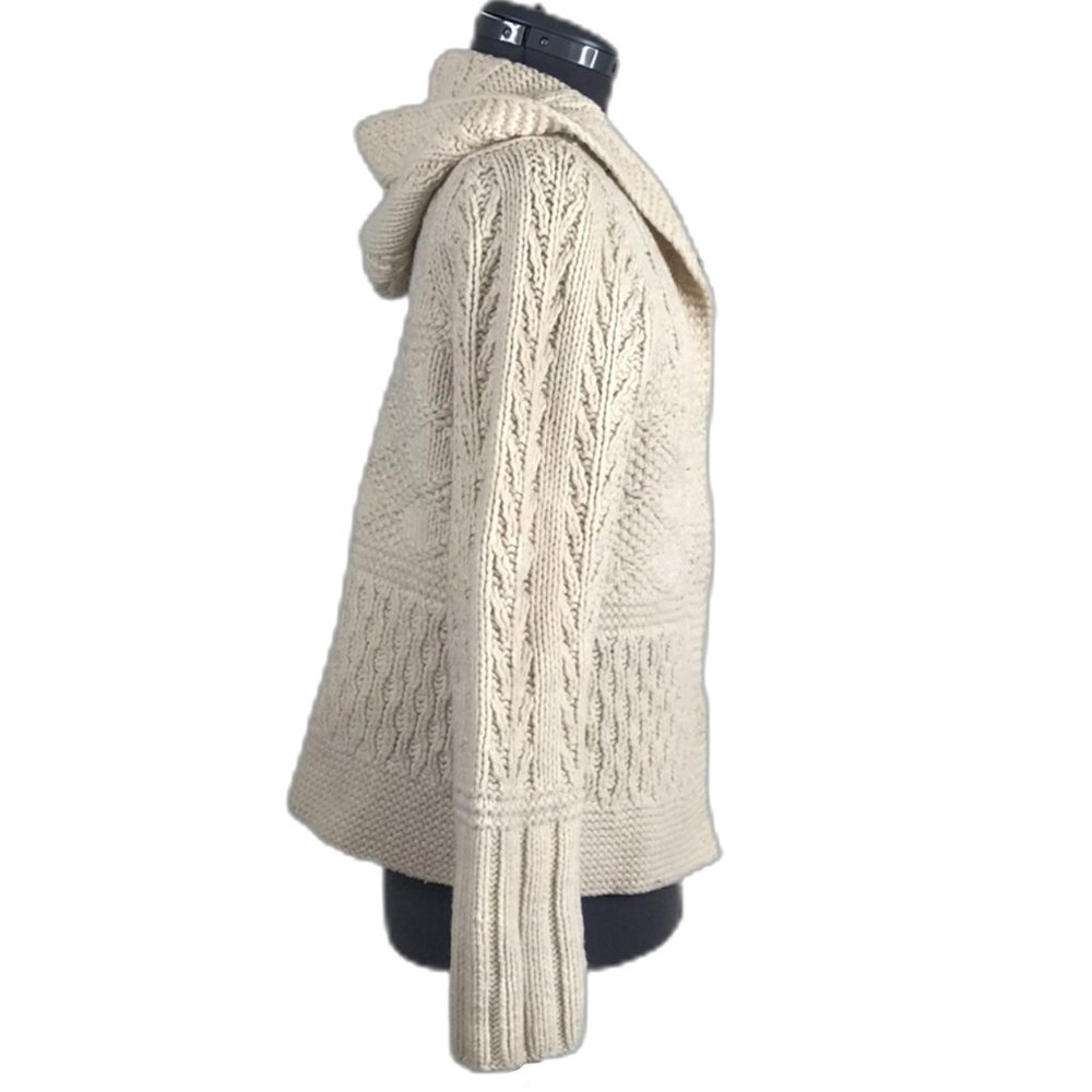 American Eagle Hand Knit Lamb Wool Sweater Sz Large - Picture 3 of 8
